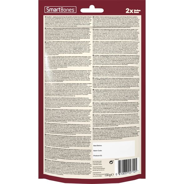 SmartBones Chicken Bones Medium 2szt. [T027125] 9427549 810833027125