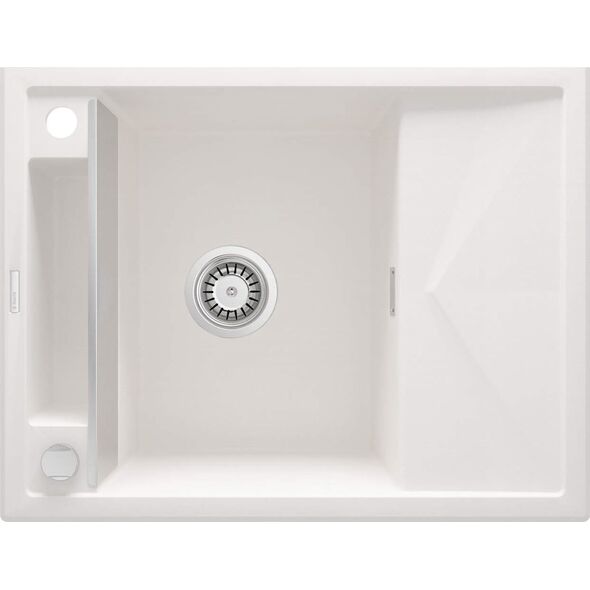 Zlewozmywak Deante MAGNETIC - granitowy magnetyczny 1-komorowy z ociekaczem Biały (ZRM A11A) 9458817 5907650874881