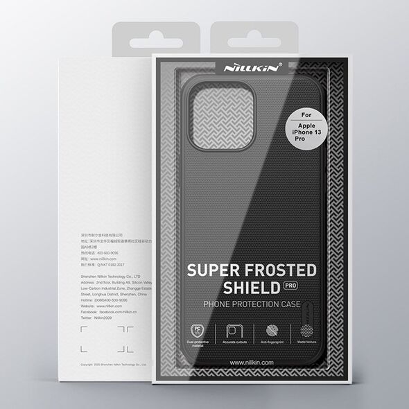 Nillkin Nillkin Super Frosted Shield Pro wytrzymałe etui pokrowiec iPhone 13 Pro czerwony 9467711 6902048222854