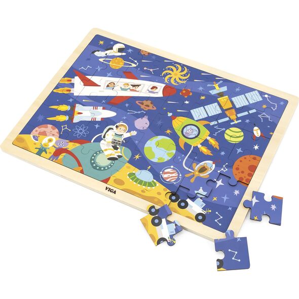 Viga Viga 44586 Puzzle na podkładce 48 elementów - poznajemy kosmos 9500811 6971608445866