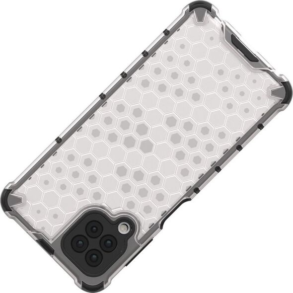 Hurtel Honeycomb etui pancerny pokrowiec z żelową ramką Samsung Galaxy A22 4G czarny 9511357 9145576213483