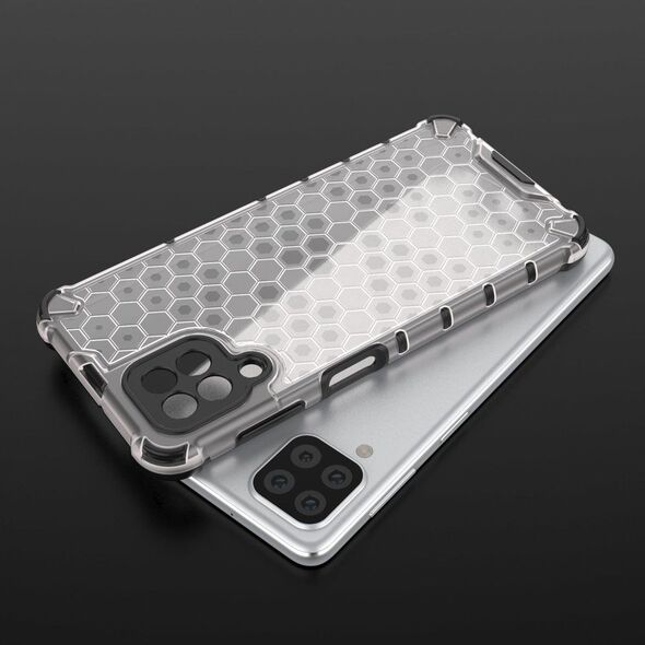 Hurtel Honeycomb etui pancerny pokrowiec z żelową ramką Samsung Galaxy A22 4G przezroczysty 9511361 9145576213520