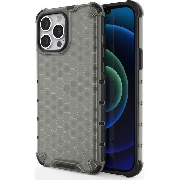 Hurtel Etui Honeycomb iPhone 13 Pro Max czarne 9511369 9145576213230