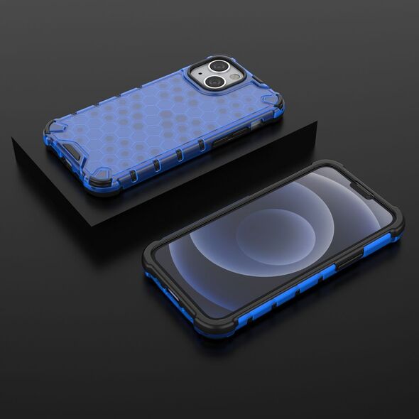 Hurtel Honeycomb etui pancerny pokrowiec z żelową ramką iPhone 13 mini czarny 9511384 9145576213384