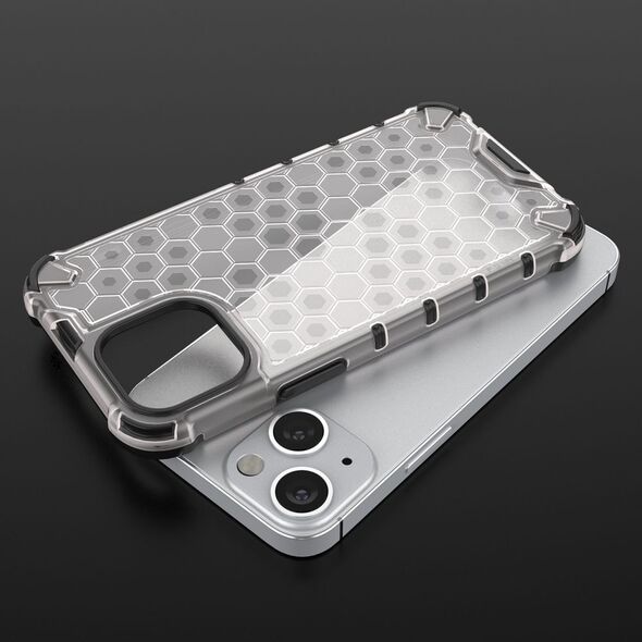 Hurtel Honeycomb etui pancerny pokrowiec z żelową ramką iPhone 13 mini czarny 9511384 9145576213384