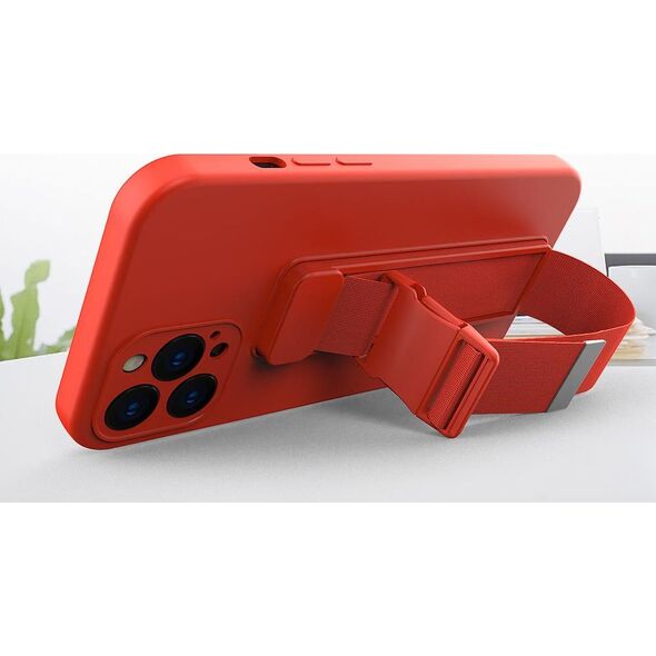 Hurtel Rope case żelowe etui ze smyczą łańcuszkiem torebka smycz Samsung Galaxy S21 5G żółty 9511554 9145576218754
