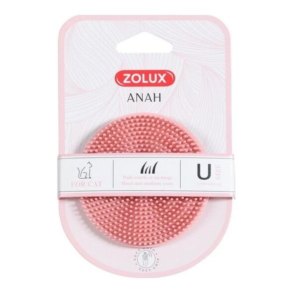 Zolux ZOLUX ANAH Szczotka gumowa, okrągła dla kotów 9539767 3336025500124