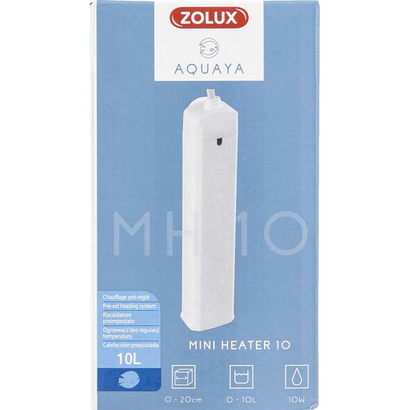 Zolux AQUAYA Mini Heater - grzałka do akw. 0-10 l kol. biały 9539807 3336023361406