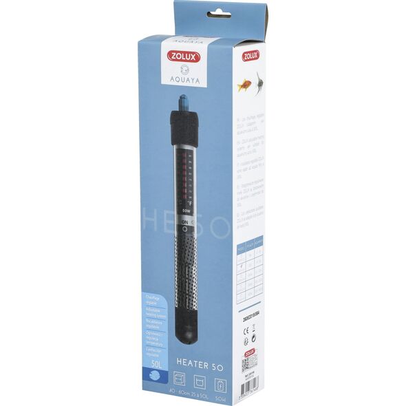 Zolux AQUAYA Heater - grzałka do akwarium 25-50 l 9539811 3336023361468