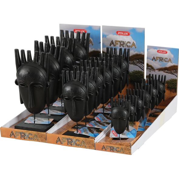 Zolux Dekoracja akw. AFRICA maska męska S 9539839 3336023522104
