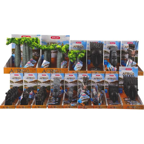 Zolux Dekoracja akw. AFRICA maska męska S 9539839 3336023522104