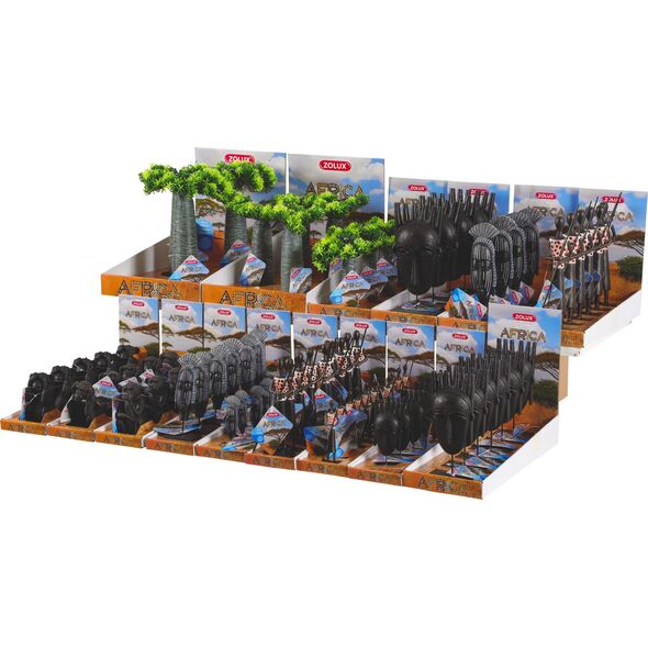 Zolux Dekoracja akw. AFRICA maska męska S 9539839 3336023522104
