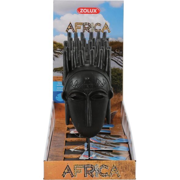 Zolux Dekoracja akw. AFRICA maska męska M 9539840 3336023522111