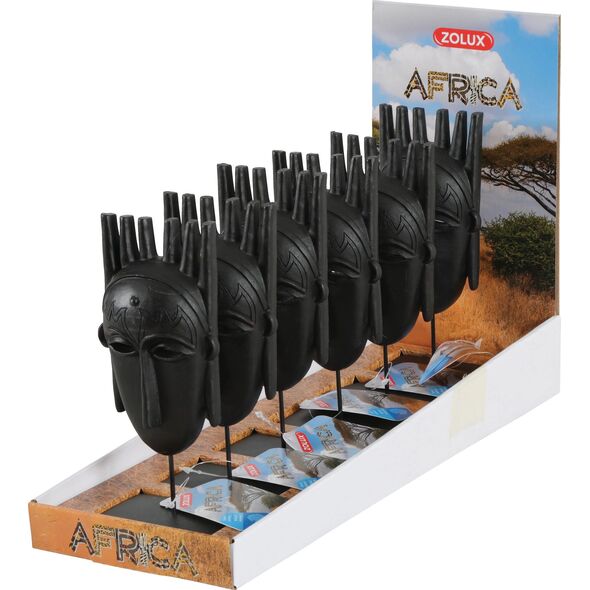 Zolux Dekoracja akw. AFRICA maska męska M 9539840 3336023522111