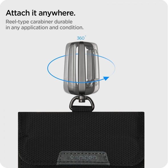 Spigen Klatka Faradaya Spigen Pouch Keyless RFID Signal Blocker Black 9540743 8809811854022