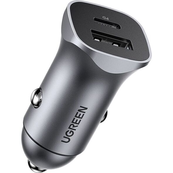 Ładowarka Ugreen CD130 1x USB-A 1x USB-C 4.8 A  (UGR1113GRY) 9541158 6957303837809