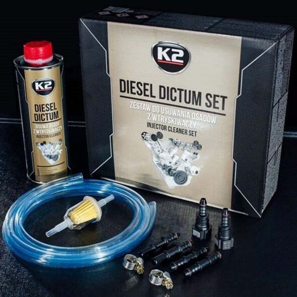 K2 Zestaw do czyszczenia wtryskiwaczy K2 Diesel Dictrum 500ml Set 9547255 5906534019370