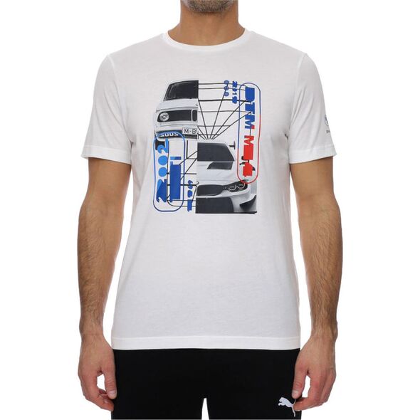 Puma Puma BMW Motorsport Graphic Tee 531194-02 białe S 9556300 4063699262667