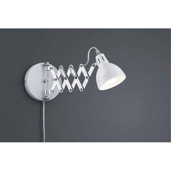 Kinkiet lampa ścienna Scissor 15 cm E14 stal 28W srebrna 9585335 4017807346534