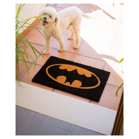 wycieraczka Batman 40 x 60 cm PVC/włókno kokosowe czarna 9591444 8435497228149