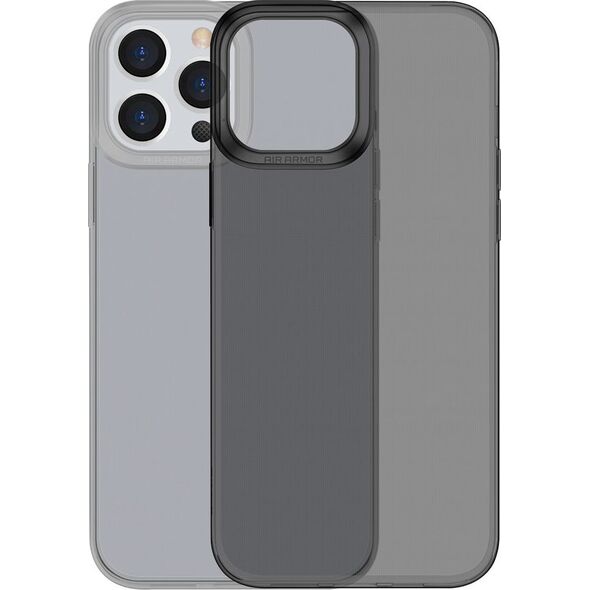 Baseus Baseus Simple Series Case przezroczyste żelowe etui iPhone 13 Pro czarny (ARAJ000401) 9599428 6932172601287
