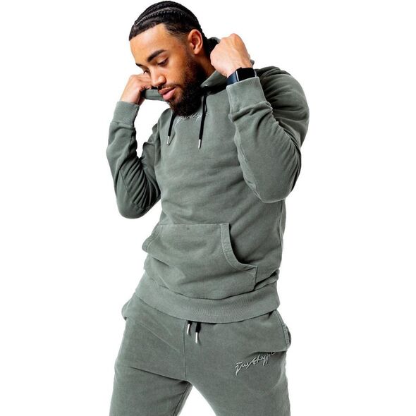 Justhype Justhype Acid Wash Hoody TWLR-135 Zielone XXL 9612464 5057896730127