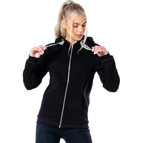 Justhype Justhype Drawstring Zip Hoodie HYPWOMHOOD001 Czarne 6 9612471 5057896551265