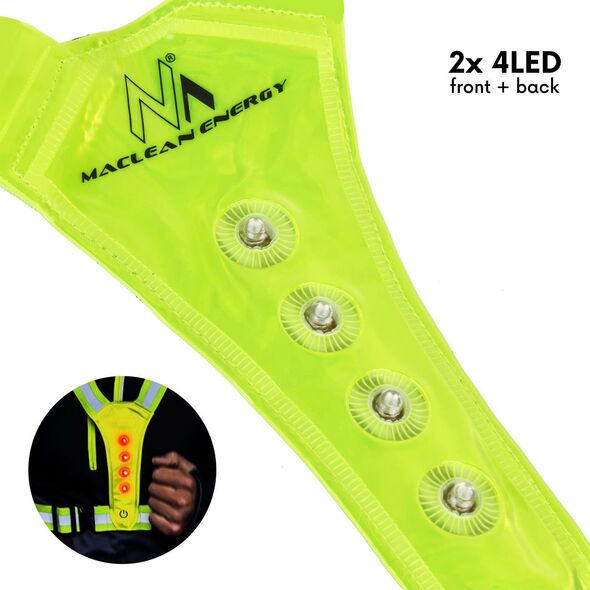 Maclean Szelki LED dla biegaczy MCE425 9612825 5902211122487