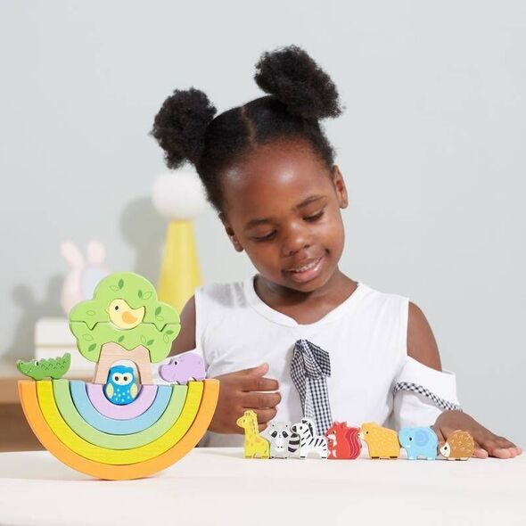 Viga Toys VIGA Drewniana Tęcza Układanka Klocki Kreatywne Montessori 9615308 6971608445903