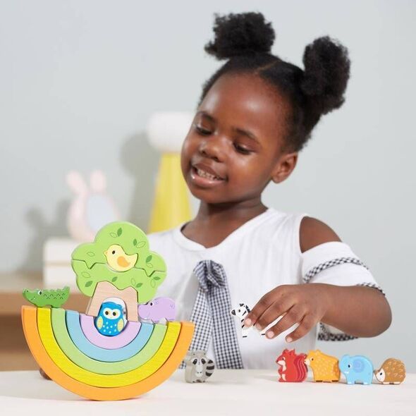 Viga Toys VIGA Drewniana Tęcza Układanka Klocki Kreatywne Montessori 9615308 6971608445903