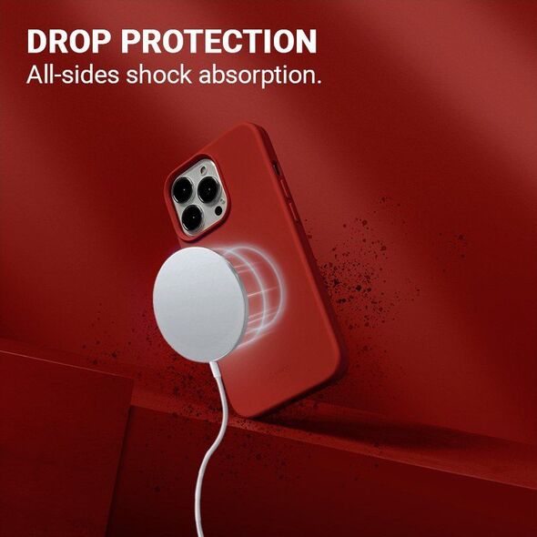 Crong Crong Color Cover Magnetic - Etui iPhone 13 Pro MagSafe (czerwony) 9619697 5904310700580