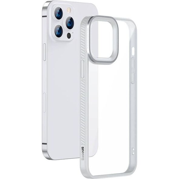 Baseus Etui Baseus Crystal Apple iPhone 13 Pro (szary) 9630872 6932172601461