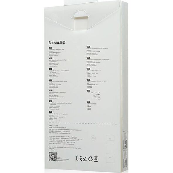 Baseus Etui Baseus Crystal Apple iPhone 13 Pro (szary) 9630872 6932172601461