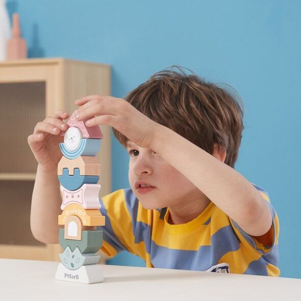 Viga Toys VIGA PolarB Drewniana Układanka Wieża 9637432 6971608440700