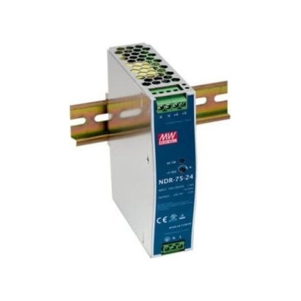 Mean Well Zasilacz impulsowy AC/DC na szynę DIN 480W 90-264VAC Uwyj 24VDC 20A PFC aktywne NDR-480-24 9643534 5902887089855