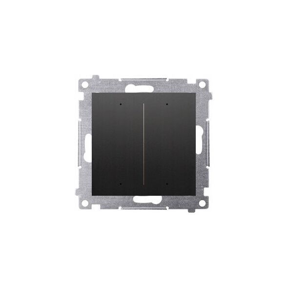 Kontakt-Simon Simon 54 GO Sterownik przyciskowy oświetleniowy - 2 wyjścia 5A sterowany smartfonem WiFi 230V (moduł) czarny mat DEW2W.01/49 9643872 5902787875114