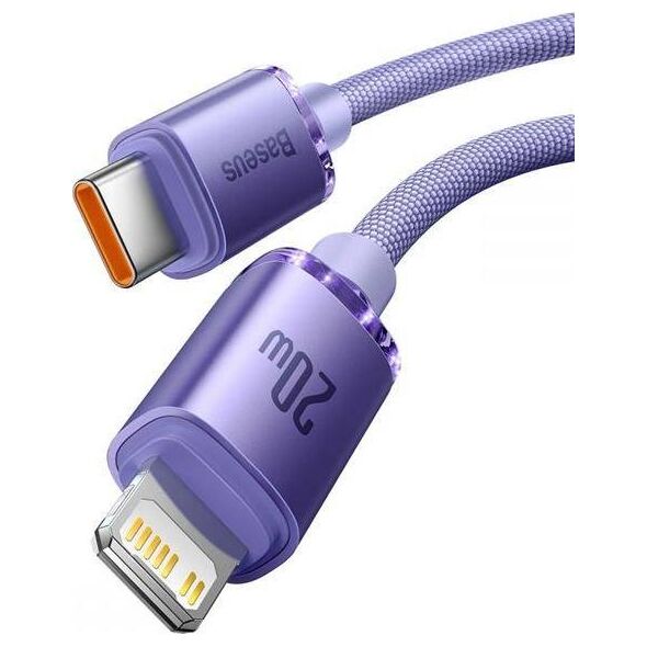 Kabel USB Baseus USB-C - Lightning 2 m Fioletowy (FD-2310-6932172602796) 9644771 6932172602796