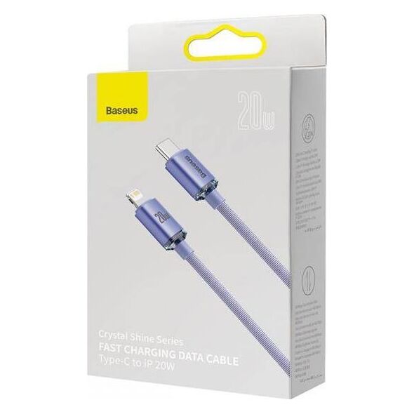 Kabel USB Baseus USB-C - Lightning 2 m Fioletowy (FD-2310-6932172602796) 9644771 6932172602796