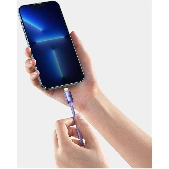 Kabel USB Baseus USB-C - Lightning 2 m Fioletowy (FD-2310-6932172602796) 9644771 6932172602796