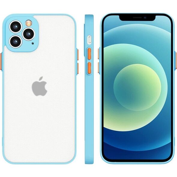 Hurtel Milky Case silikonowe elastyczne półprzezroczyste etui do Samsung Galaxy A72 4G niebieski 9652065 9145576223123