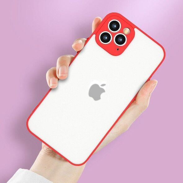 Hurtel Milky Case silikonowe elastyczne półprzezroczyste etui do Xiaomi Redmi 10X 4G / Xiaomi Redmi Note 9 czerwony 9652100 9145576222812