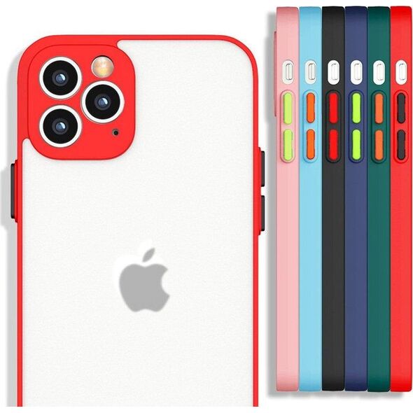 Hurtel Milky Case silikonowe elastyczne półprzezroczyste etui do Xiaomi Redmi 10X 4G / Xiaomi Redmi Note 9 czerwony 9652100 9145576222812