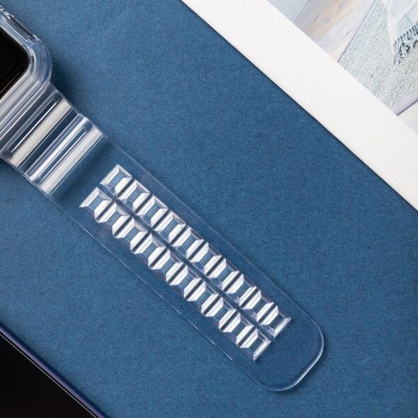Hurtel Strap Light Set silikonowa opaska pasek bransoleta bransoletka etui do zegarka Watch 3 38mm / Watch 2 38mm fioletowy 9652259 9145576223864