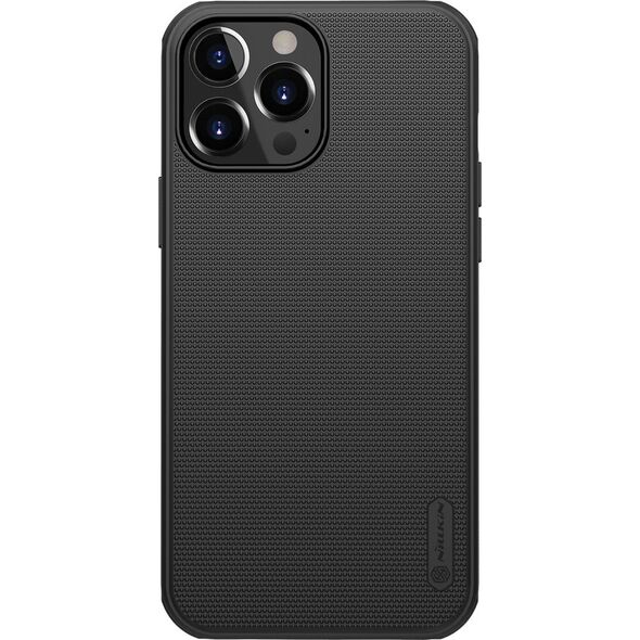Nillkin Nillkin Super Frosted Shield wzmocnione etui pokrowiec + podstawka iPhone 13 Pro Max czarny 9652323 6902048222977