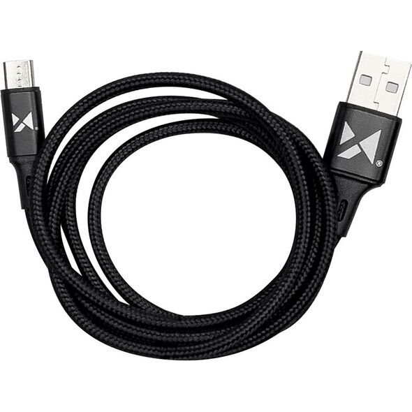 Kabel USB Wozinsky USB-A - microUSB 1 m Czarny (5907769301148) 9656053 5907769301148