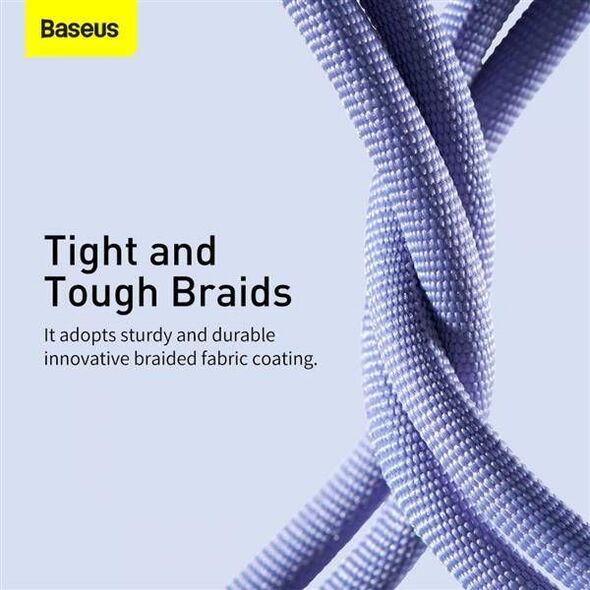 Kabel USB Baseus USB-A - Lightning 1.2 m Fioletowy (6932172602703) 9659525 6932172602703