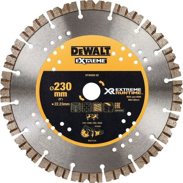 Dewalt tarcza segementowa do dcs690 230 x 2,0 x 22,23 mm 9663053 5035048504123