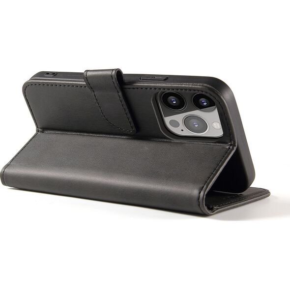 Hurtel Magnet Case elegancki futerał etui pokrowiec z klapką i funkcją podstawki iPhone 13 Pro Max czarny 9676313 9145576230619