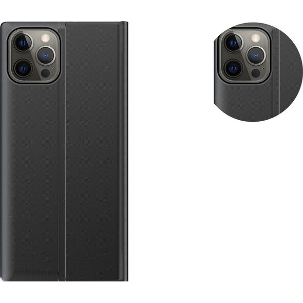 Hurtel Sleep Case pokrowiec etui z klapką typu Smart Cover iPhone 13 Pro różowy 9676333 9145576230954