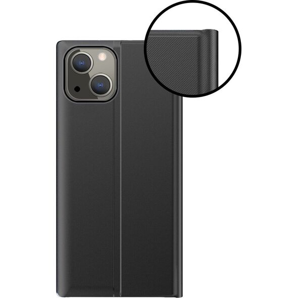 Hurtel Sleep Case pokrowiec etui z klapką typu Smart Cover iPhone 13 mini czarny 9676335 9145576230992